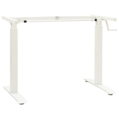 Bureau Wit en Natuurlijk 120 x 60 cm Massief Eikenhout