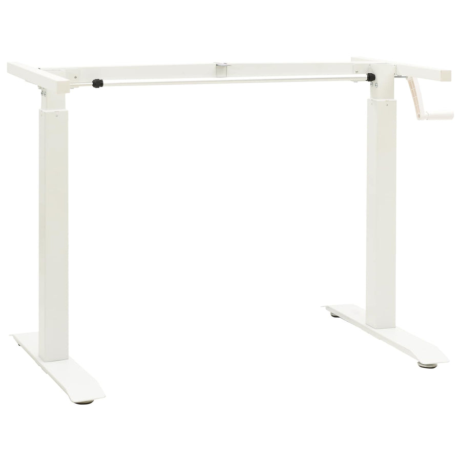 Bureau Wit en Natuurlijk 120 x 60 cm Massief Eikenhout