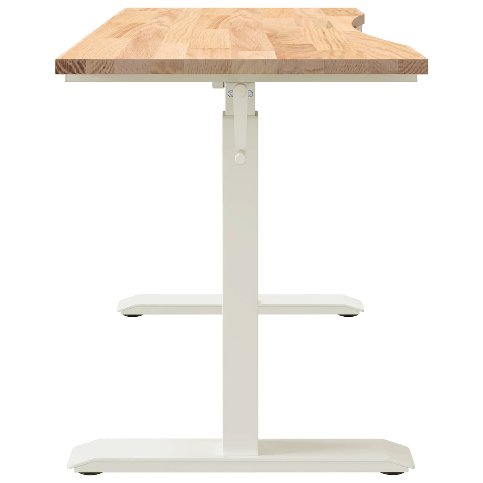Bureau Wit en Natuurlijk 120 x 60 cm Massief Eikenhout