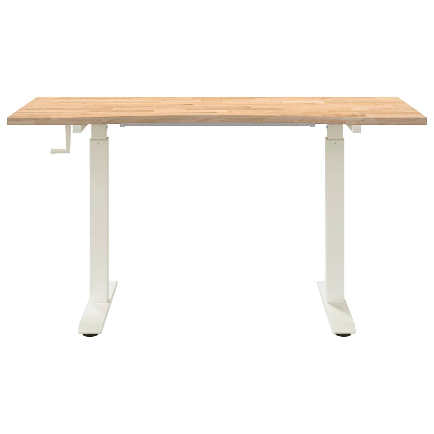 Bureau Wit en Natuurlijk 140 x 60 cm Massief Eikenhout