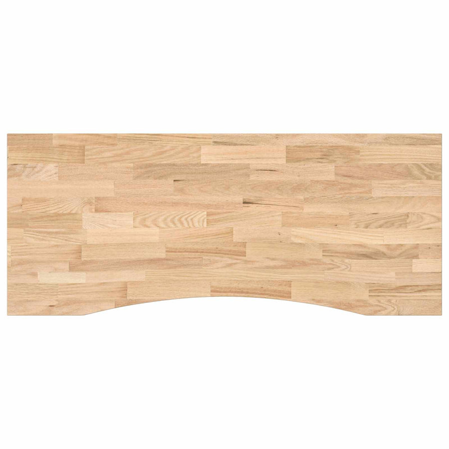 Bureau Zwart en natuurlijk 120 x 60 cm Massief Eikenhout