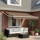 Markies 3 x 2 m taupe polyester metaal