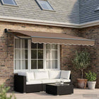 Markies 3 x 2 m taupe polyester metaal