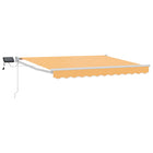 Luifel handbediend met LED's zand 250x200 cm