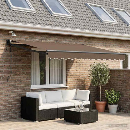 Elektrisch Uittrekbaar Zonnescherm Taupe 3 x 2 m