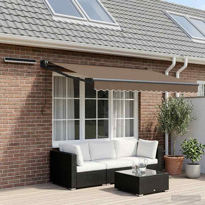 Elektrisch Uittrekbaar Zonnescherm Taupe 3 x 2 m