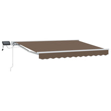 Handmatige Luifelhouder met LED's Taupe 2,5 x 2 m