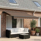 Elektrisch zonnescherm taupe 3x2 m