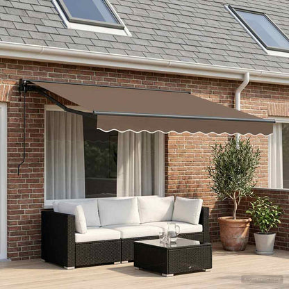 Elektrisch Uittrekbaar Zonnescherm Taupe 3 x 2 m