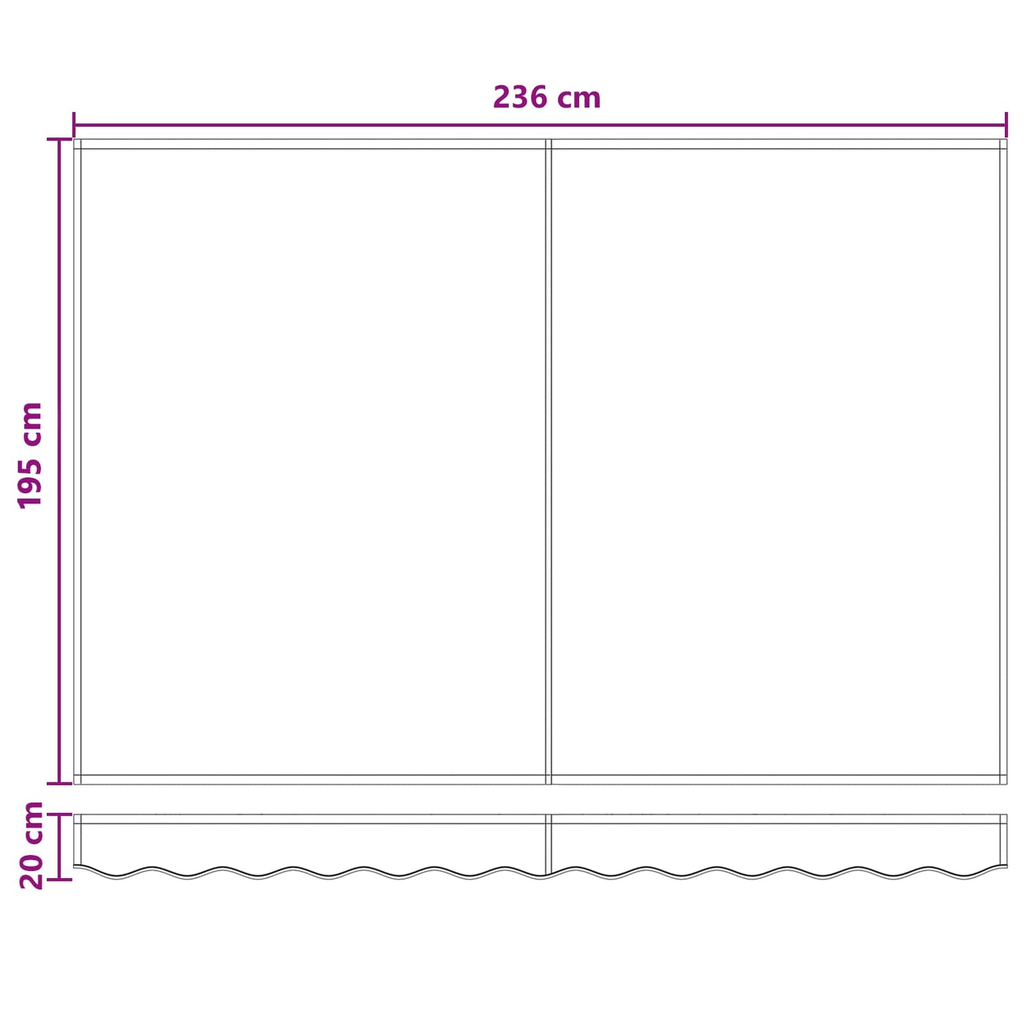 Elektrisch Uittrekbaar Zonnescherm Taupe 2,5 x 2 m