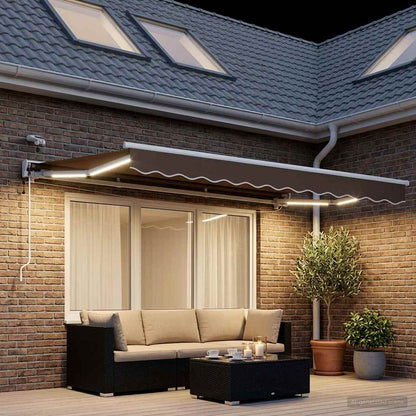 Elektrisch Uittrekbaar Zonnescherm Taupe 3 x 2 m