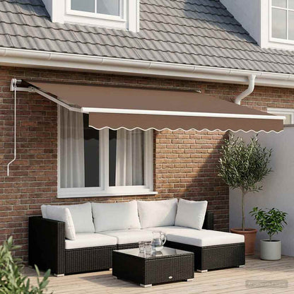 Inklapbaar Zonnescherm Taupe 3 x 2 m Stof