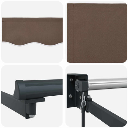 Uitschuifbare luifel Taupe 3 x 2 m 100% Polyester en Aluminium