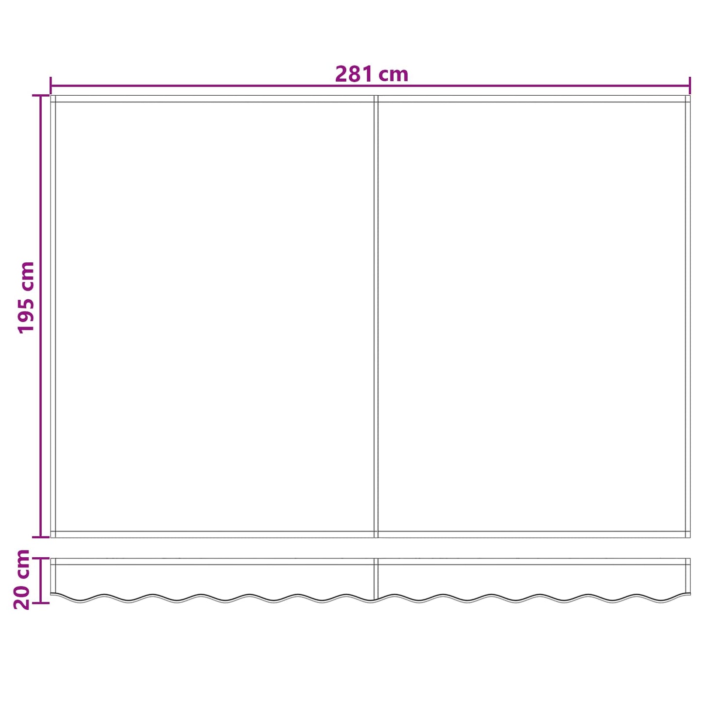 Elektrisch Uittrekbaar Zonnescherm Zand 3 x 2 m