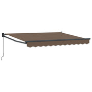 Uitschuifbare luifel Taupe 3,5 x 2 m