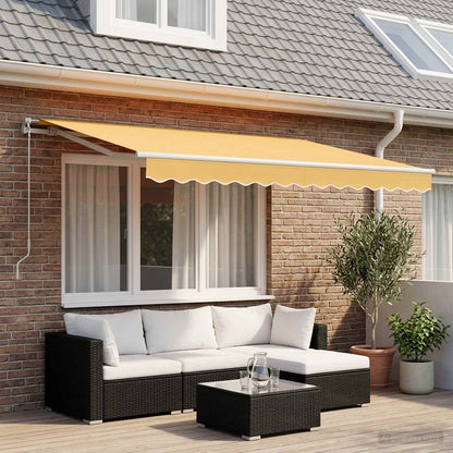 Uitschuifbare luifel Zand 3,5 x 2 m Stof