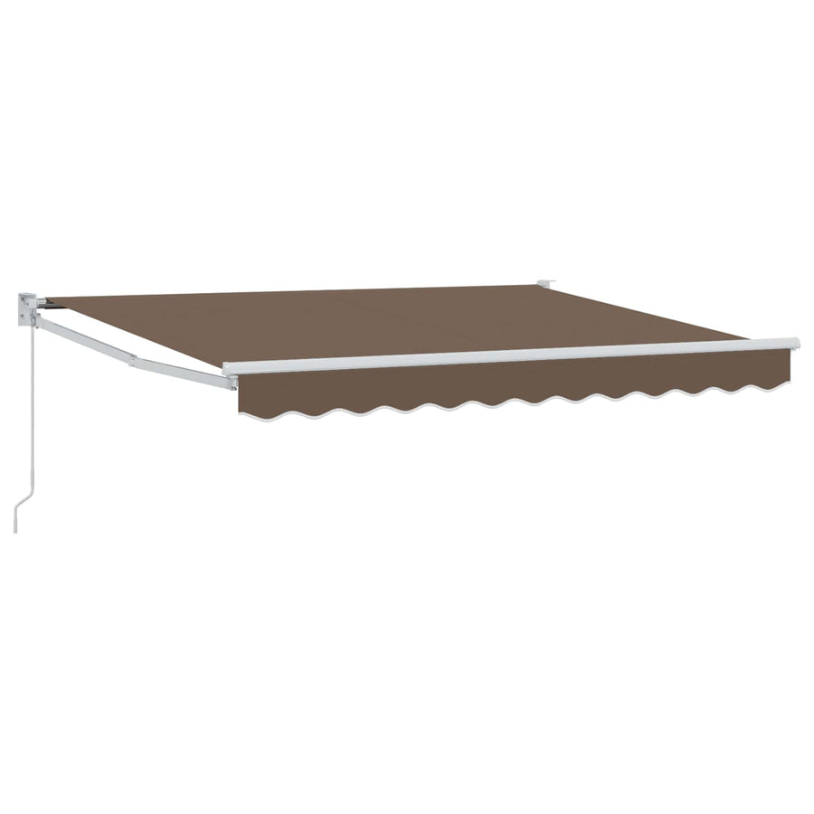 Uitschuifbare luifel Taupe 4 x 2 m 100% Polyester en Aluminium