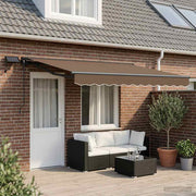 Luifel 5x3 m taupe met LED