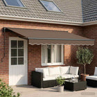 Elektrisch zonnescherm 400x200 cm taupe