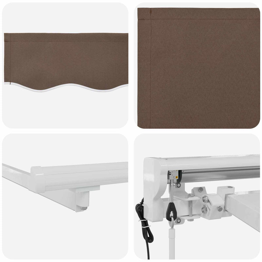 Elektrisch Uittrekbaar Zonnescherm Taupe 4 x 2 m