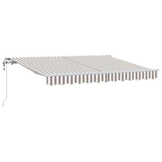 Uitschuifbare luifel 300x250 cm lichtgrijs wit