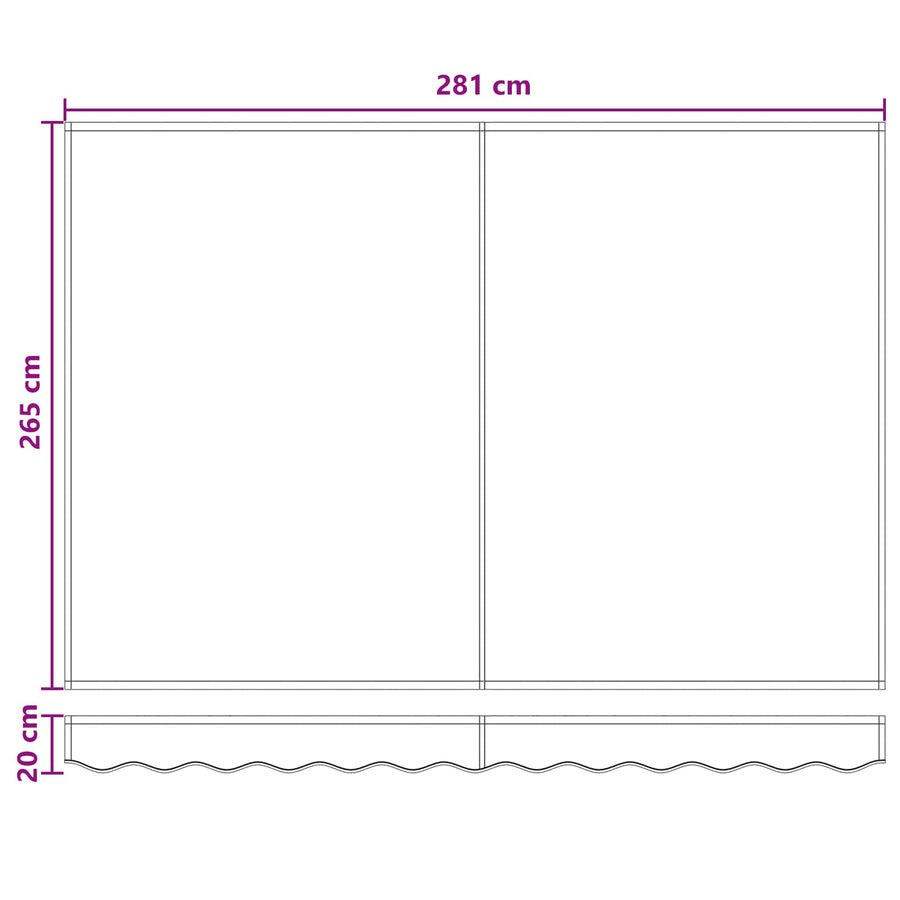 Luifeldoek Zand 300 x 250 cm Polyester