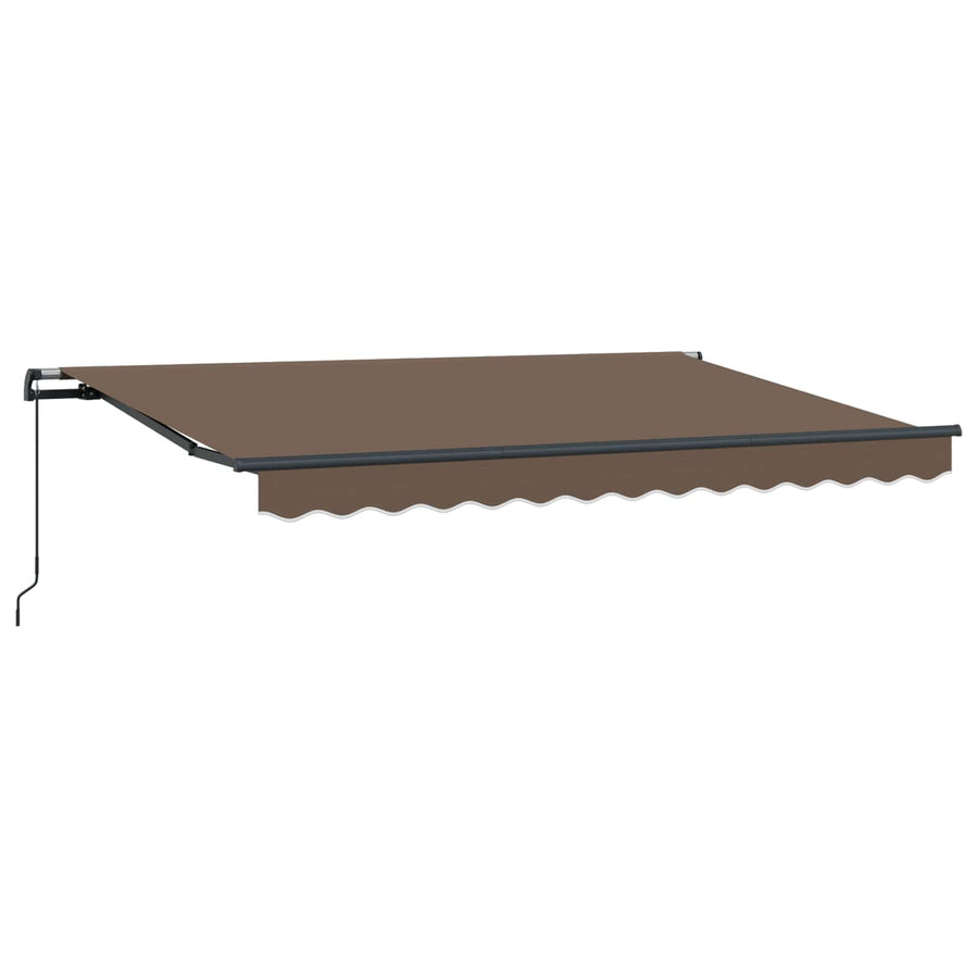 Uitschuifbare luifel Taupe 300 x 250 cm Polyester en Aluminium