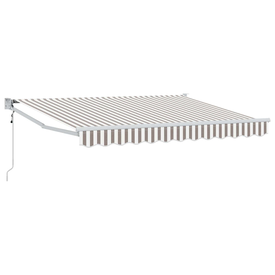 Markies Lichtgrijs en wit. 3 x 2,5 m Polyester en Metaal
