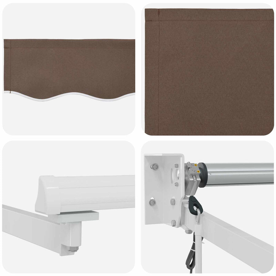 Elektrisch Uittrekbaar Zonnescherm Taupe 3 x 2,5 m