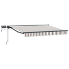 Luifel 300x250 cm lichtgrijs met LED