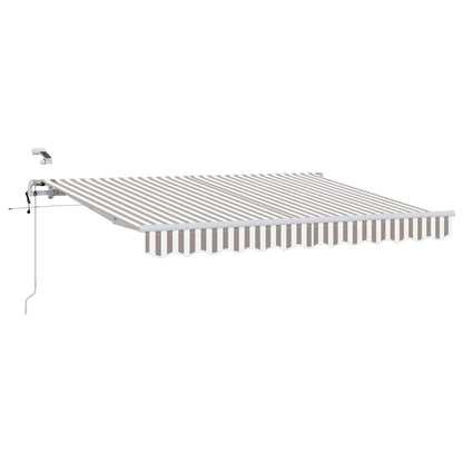 Luifeldoek Lichtgrijs en wit. 350 x 250 cm Polyester