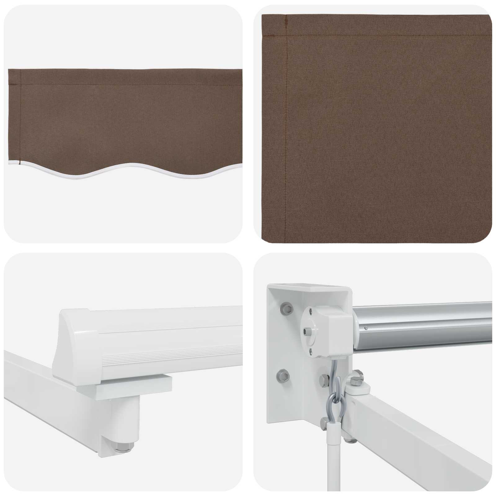 Uitschuifbare luifel Taupe 3,5 x 2,5 m