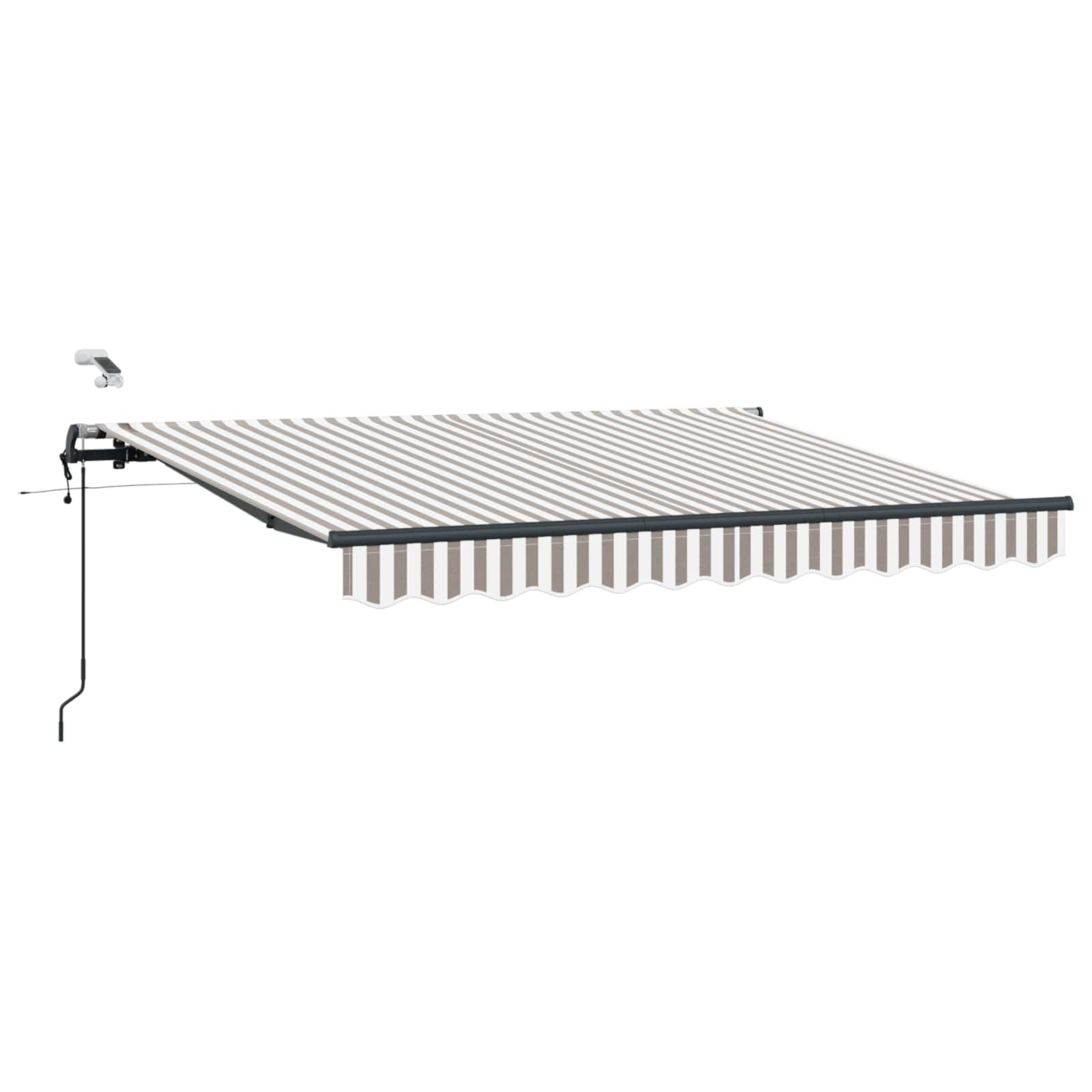 Luifeldoek Lichtgrijs en wit. 400 × 300 cm Polyester