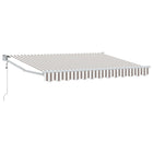 Markies 4x3 m lichtgrijs wit polyester metaal