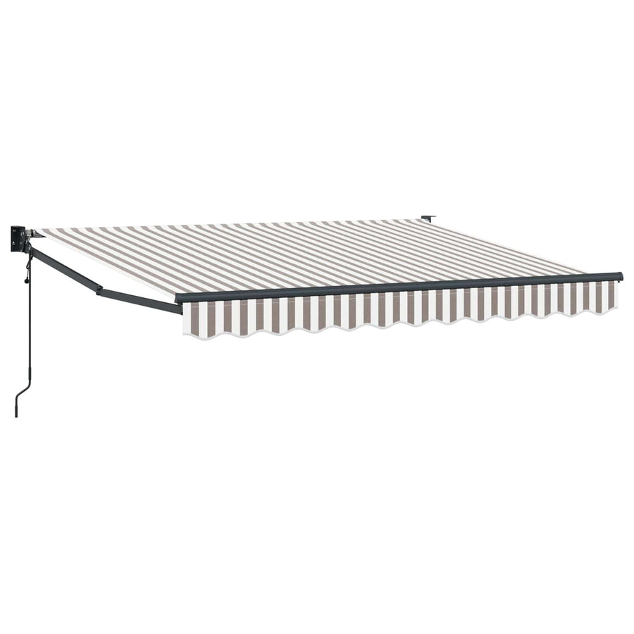 Markies Lichtgrijs en wit. 4 × 3 m Polyester en Metaal