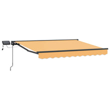 Handmatige Luifelhouder met LED's Zand 4 × 3 m