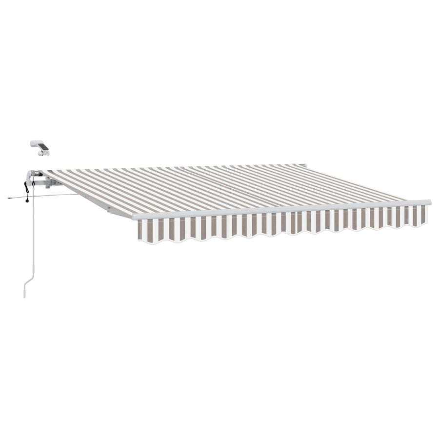 Luifeldoek Lichtgrijs en wit. 400 × 350 cm Polyester