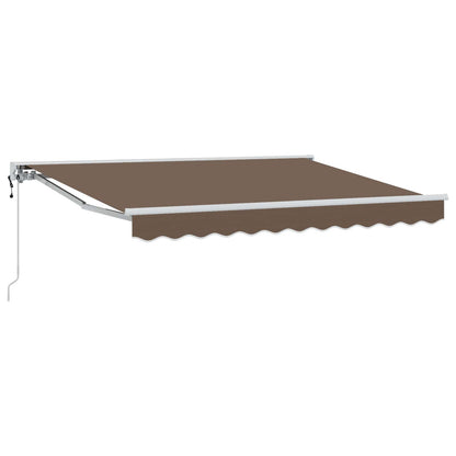 Elektrisch Uittrekbaar Zonnescherm Taupe 4 × 3,5 m