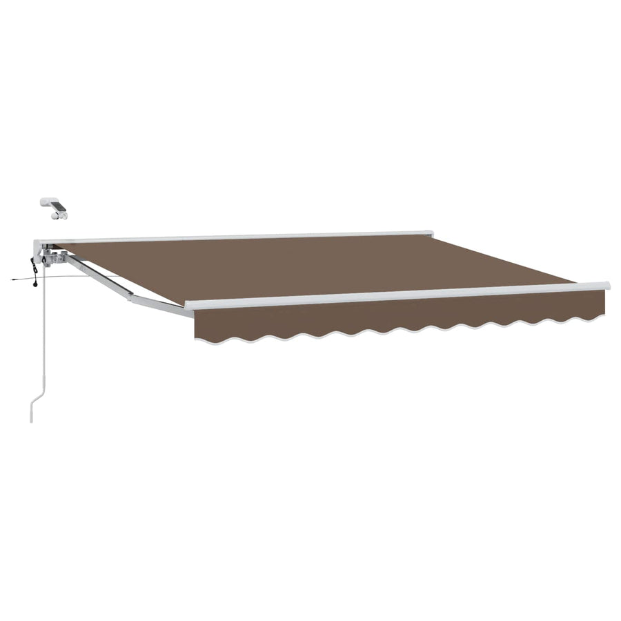 Elektrisch Uittrekbaar Zonnescherm Taupe 4 × 3,5 m