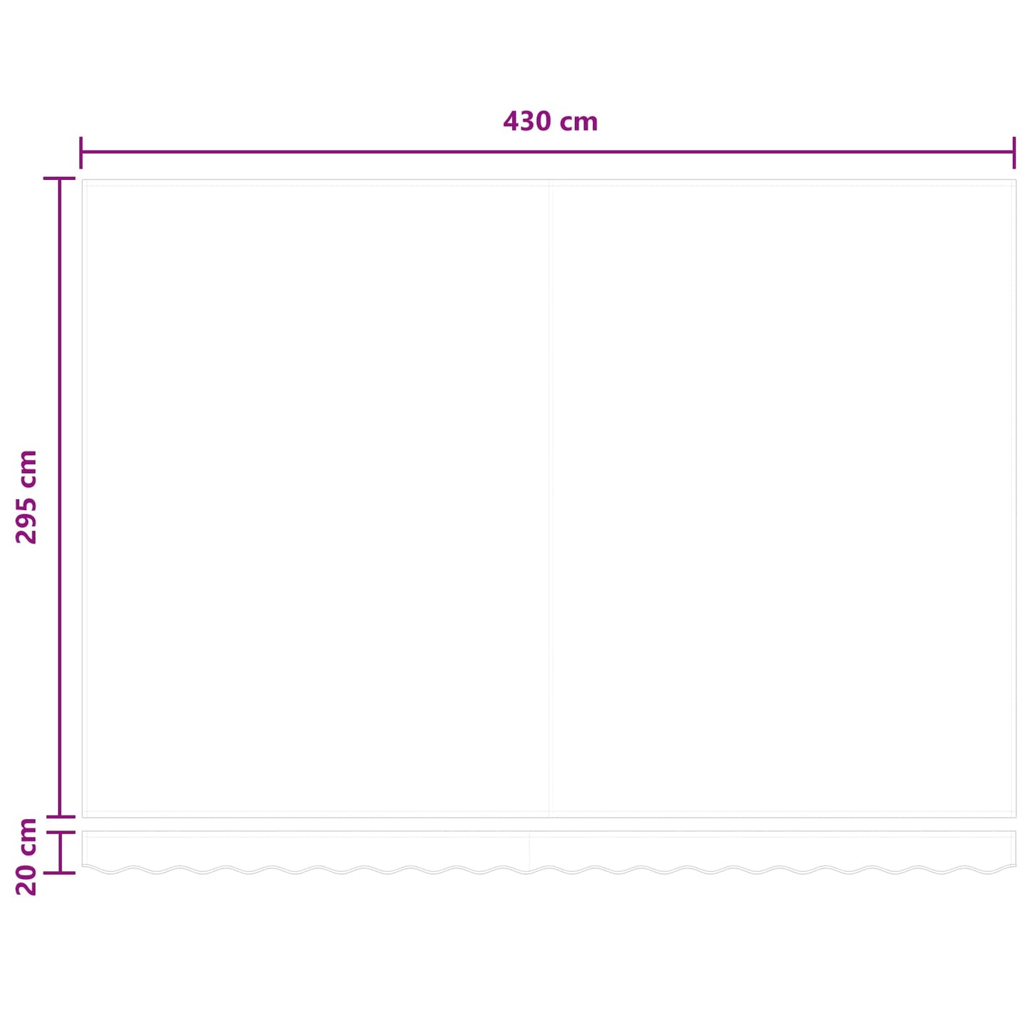 Uitschuifbare luifel Taupe 450 × 300 cm Stof en Aluminium