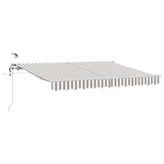 Luifeldoek 450x300 cm lichtgrijs wit polyester