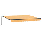 Uitschuifbare luifel 450x300 cm zand polyester aluminium