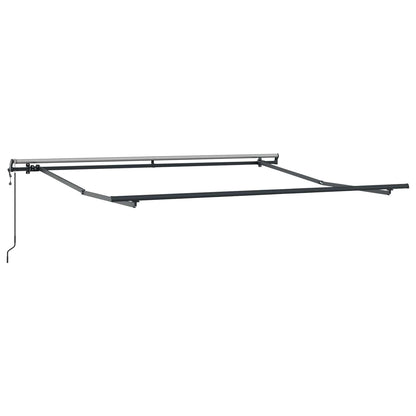 Uitschuifbare luifel Lichtgrijs en wit. 450 × 300 cm