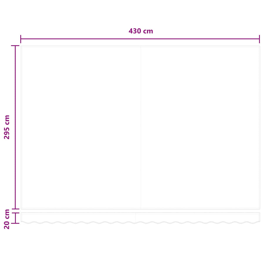 Uitschuifbare luifel Taupe 4,5 × 3 m Polyester en Aluminium
