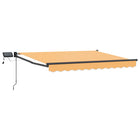 Luifel handbediend met LED's zand 270 gsm polyester