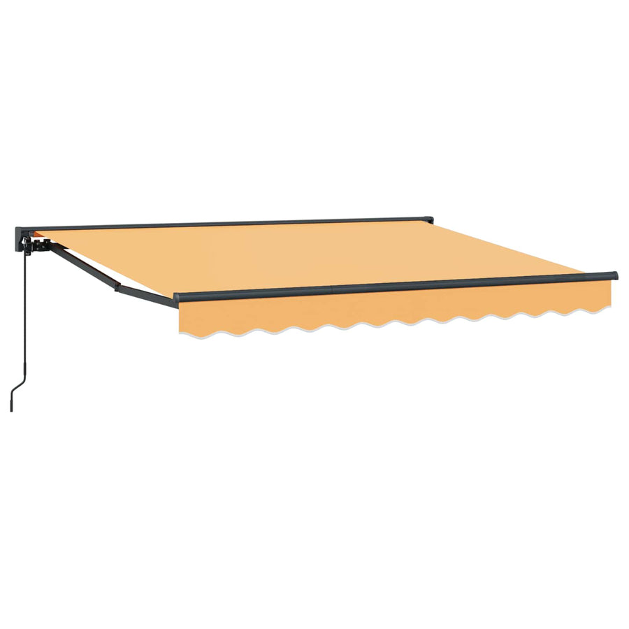 Uitschuifbare luifel Zand 4,5 × 3 m Polyester en Aluminium