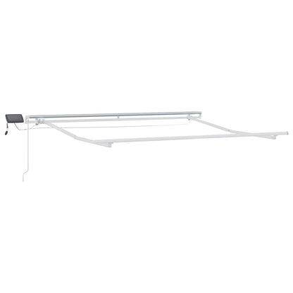 Uitschuifbare luifel Zand 450 × 350 cm Stof en Aluminium