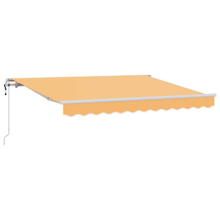 Uitschuifbare luifel Zand 500 × 300 cm Stof en Aluminium