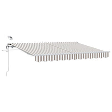 Luifeldoek Lichtgrijs en wit. 500 × 300 cm Polyester