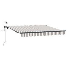 Luifeldoek Lichtgrijs en wit. 500 × 300 cm Polyester